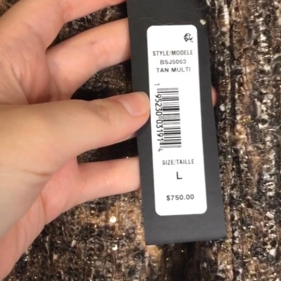 Badgley Mischka Leopard Tweed Jacket - Picture 10 of 11